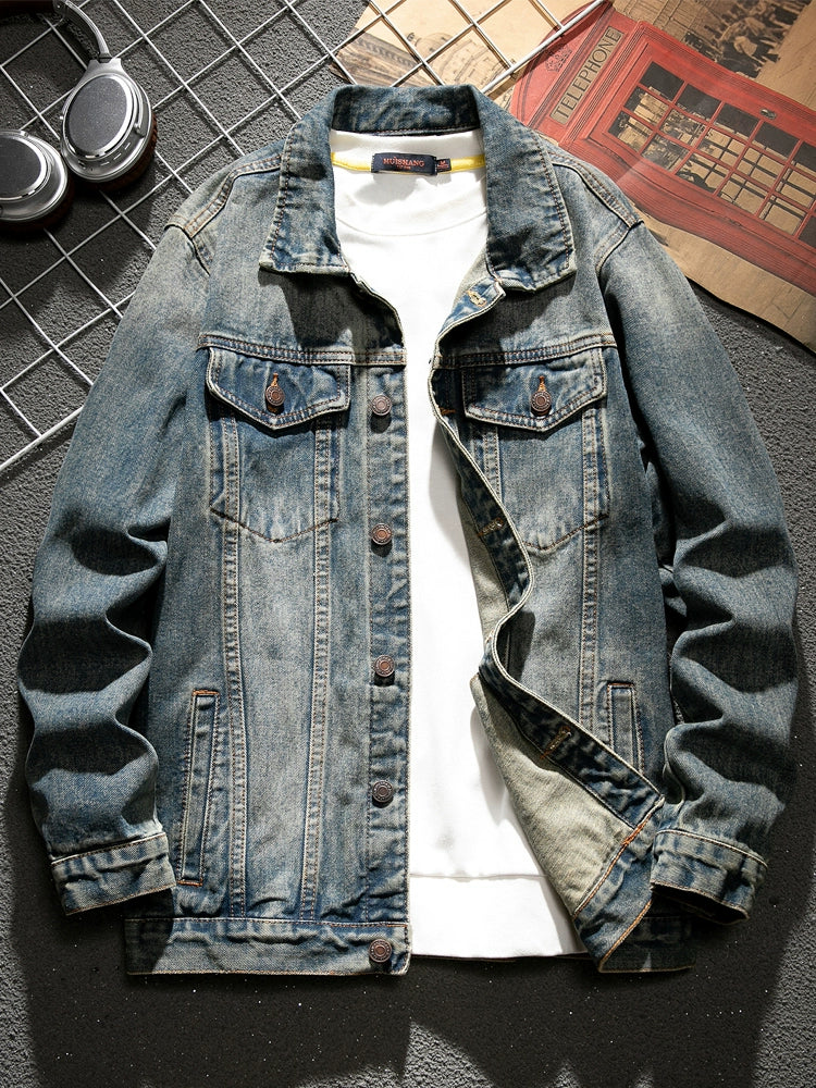 Classy American Spring Concise Versatile Denim Jacket