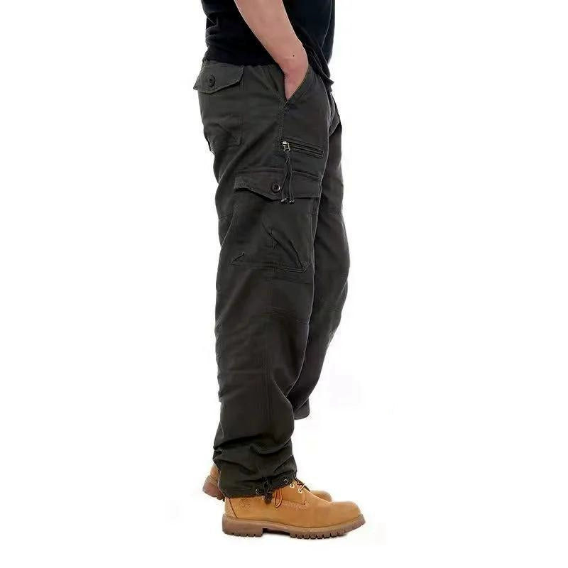 Casual Outdoor Wear-Resistant Thick Multi-Pocket Cargo Pants