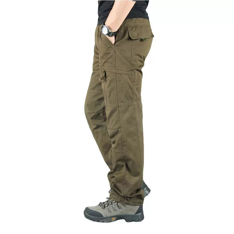 Casual Outdoor Wear-Resistant Thick Multi-Pocket Cargo Pants