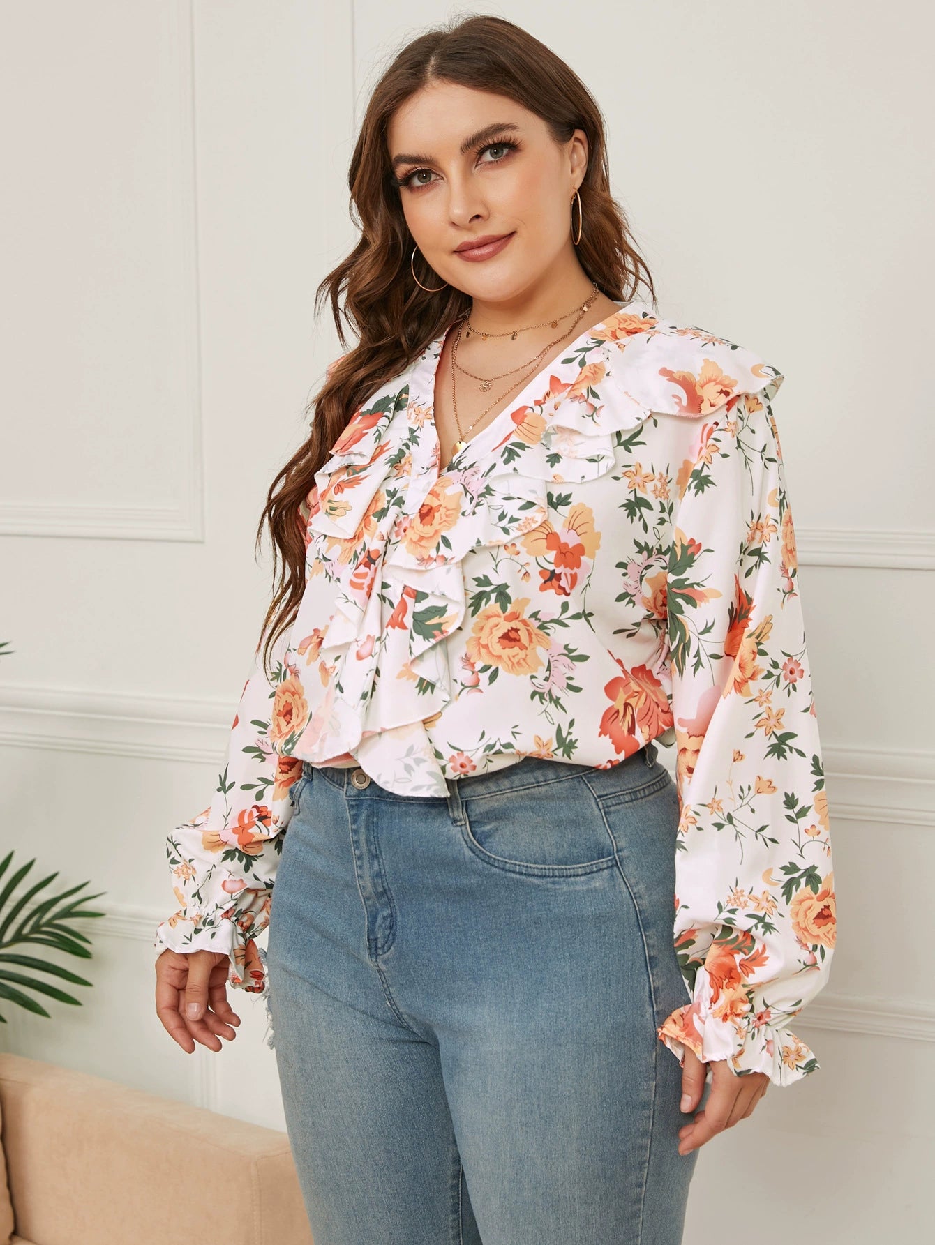 Women's Plus Size Autumn Blouse Top