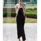 Pure Desire Mid Length Long Length Sleeveless Sling Dress