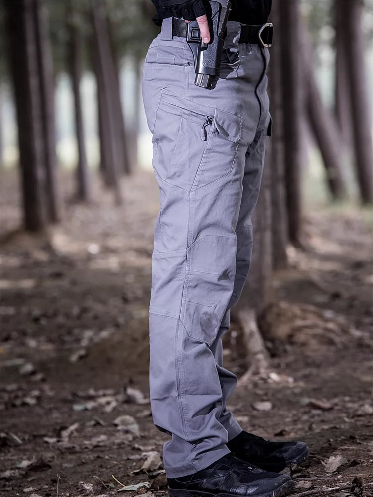 Spring and Summer Consul Ix9 Tactical Pants Men's Elastic 7-Pocket Camouflage Pants Outdoor Cargo Pants Straight-leg Training Pants