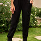 High Waist European and American Fashion Minimalist Loose-Fit Tappered Trousers