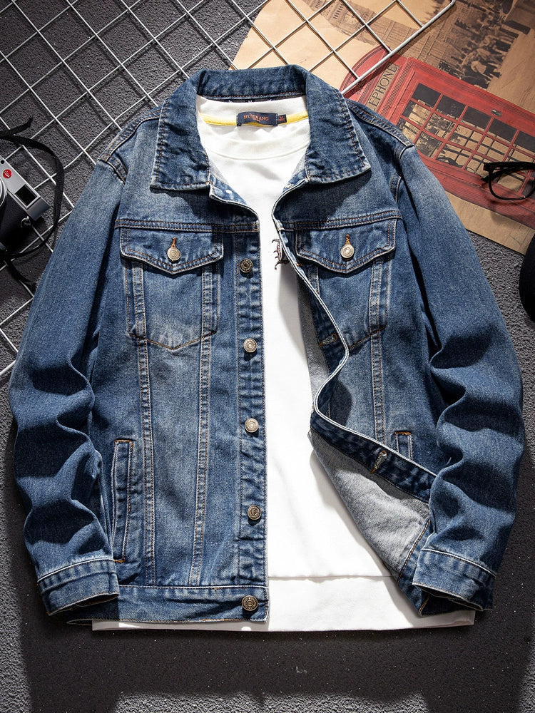 Classy American Spring Concise Versatile Denim Jacket