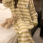 Autumn and Winter Thickened Cute Panda Flannel Pajamas