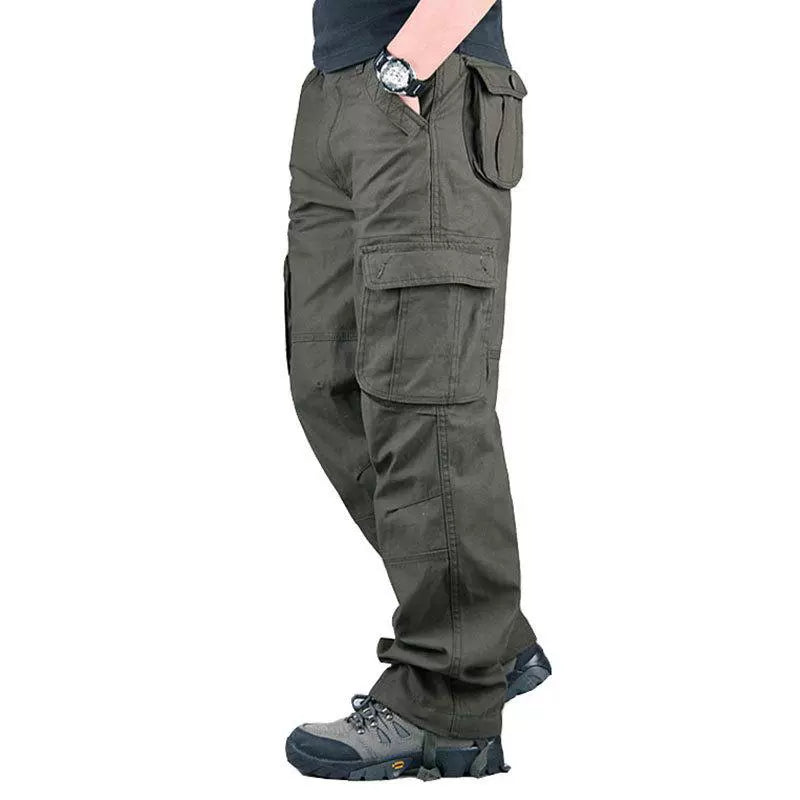 Casual Outdoor Wear-Resistant Thick Multi-Pocket Cargo Pants