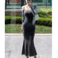 Pure Desire Mid Length Long Length Sleeveless Sling Dress