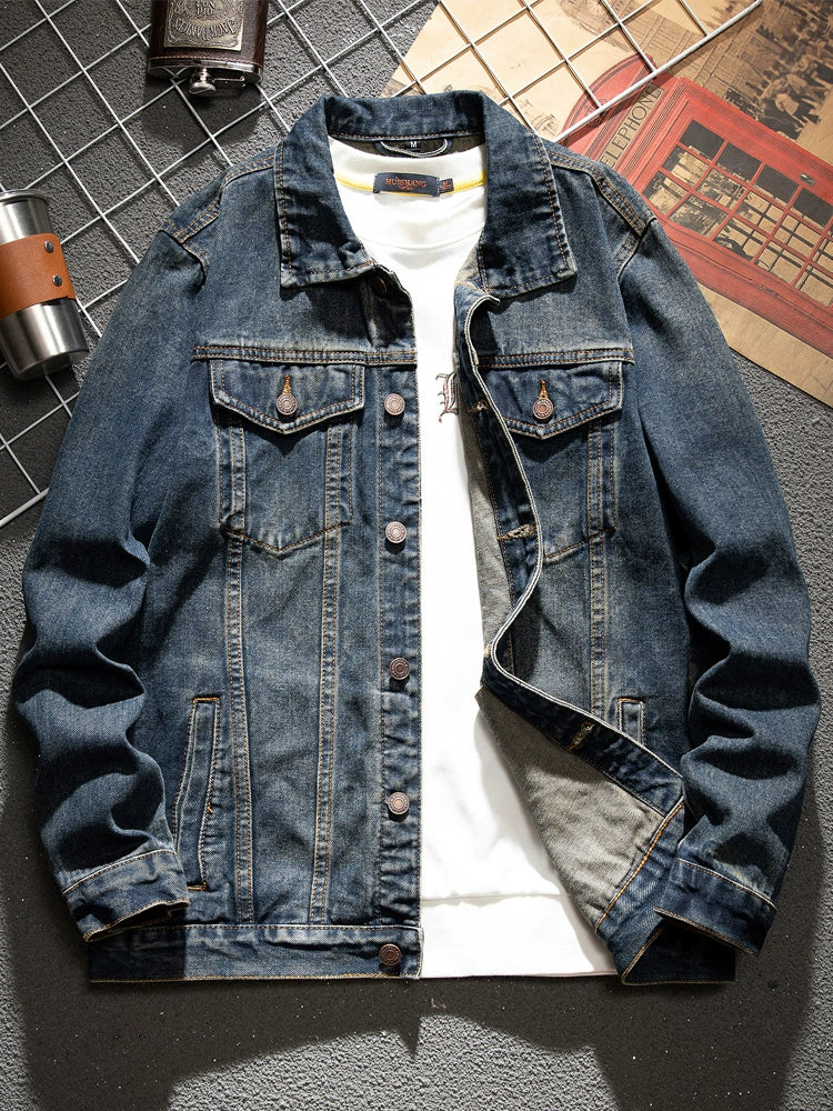 Classy American Spring Concise Versatile Denim Jacket