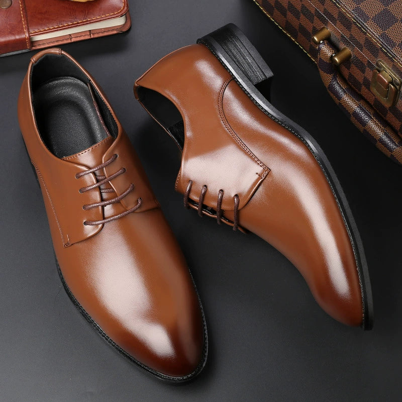 Large Size Men Casual Dress Shoes Plus Size Men Casual Formal Wear Workwear Leather Shoes