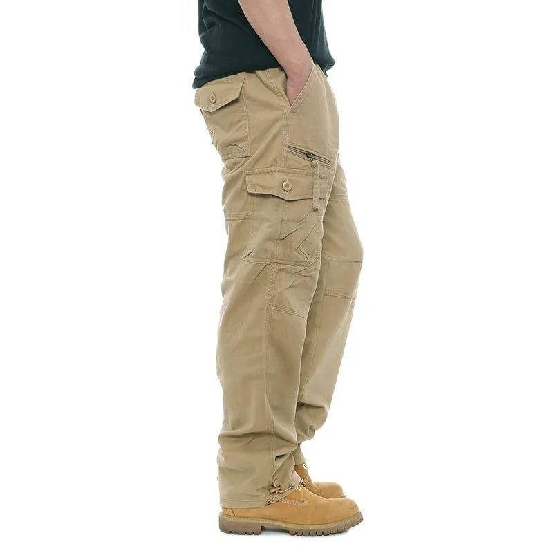 Casual Outdoor Wear-Resistant Thick Multi-Pocket Cargo Pants