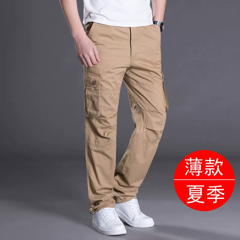 Casual Outdoor Wear-Resistant Thick Multi-Pocket Cargo Pants