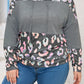 Fashion Plus Size Hooded Pullover 2024 Fall and Winter New Arrival Loose Plus Size Leopard Print Print Long Sleeves Pullover Women