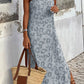 Stylish Print Summer Fashion Leopard Print Long Dress