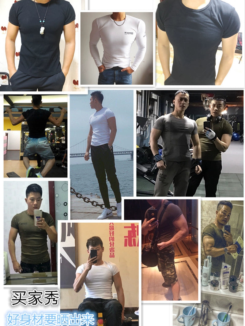 Short-Sleeve Tights Sports Elastic T-shirt Special Forces