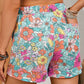 2024 Summer New Arrival Low Waist Thin Casual Shorts Female Fashion Plant Florals Print Stylish Female Shorts