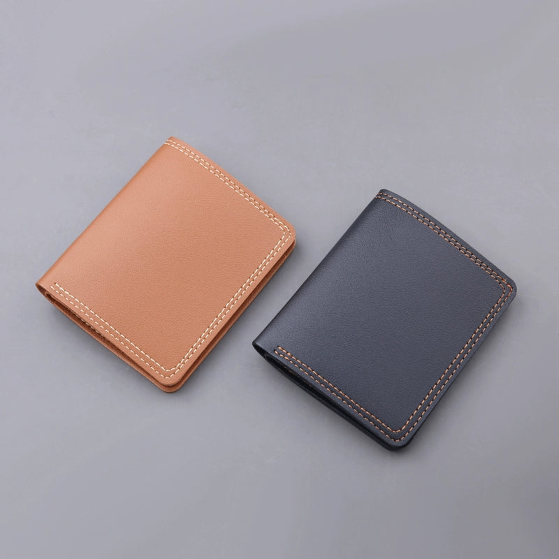 Ultra-Thin Men Simple Vertical Mini Driver's License Wallet