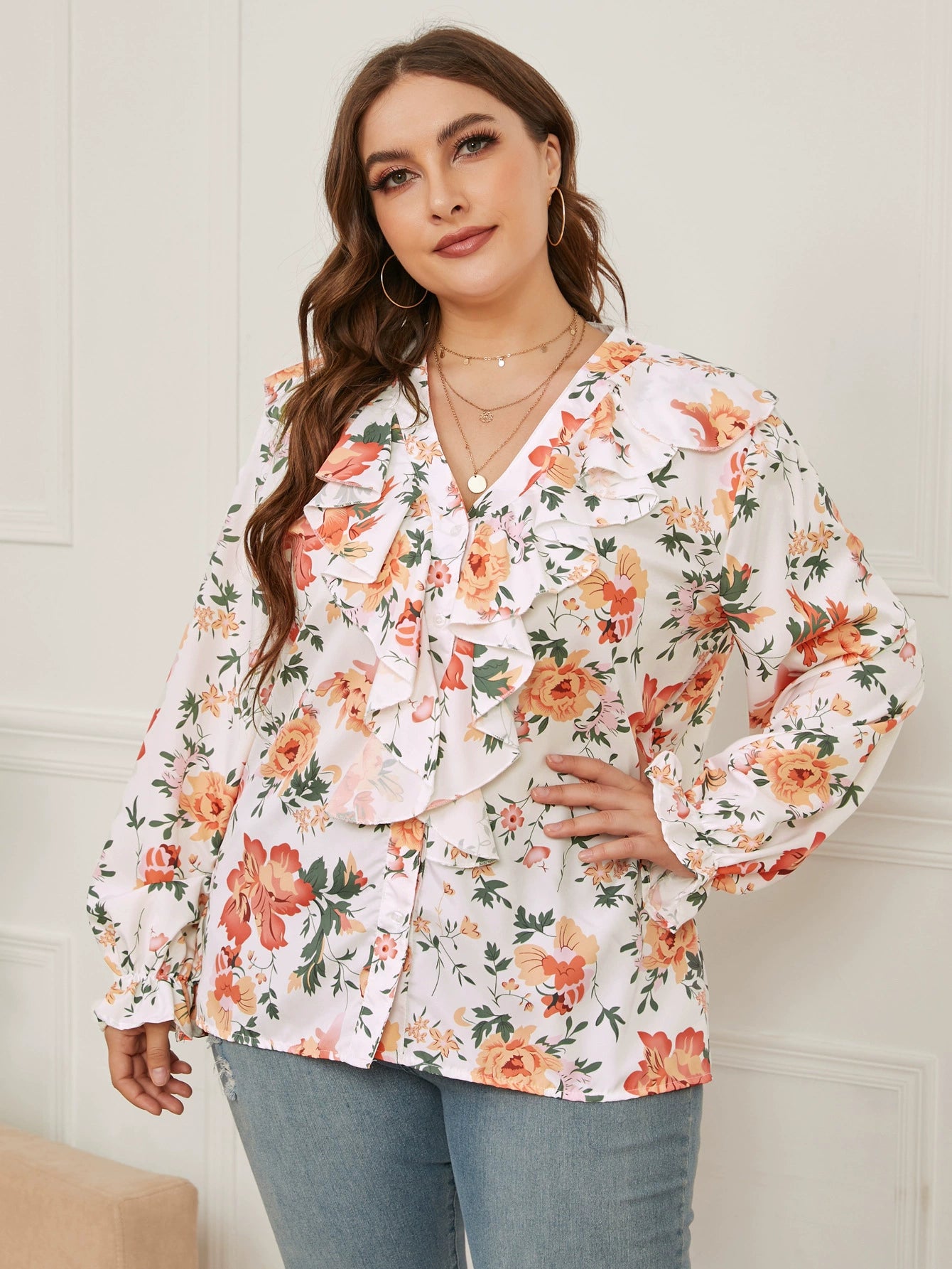 Women's Plus Size Autumn Blouse Top