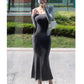 Pure Desire Mid Length Long Length Sleeveless Sling Dress