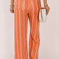 2024 Summer New Arrival Stripes Casual Pants for Women Fashion Style Personality Slim Fit Easiest for Match High Waist Thin Straight-Leg Trousers Women