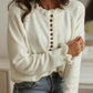 Fashion Raglan Stuffed Knitting Lace Collar Pullover