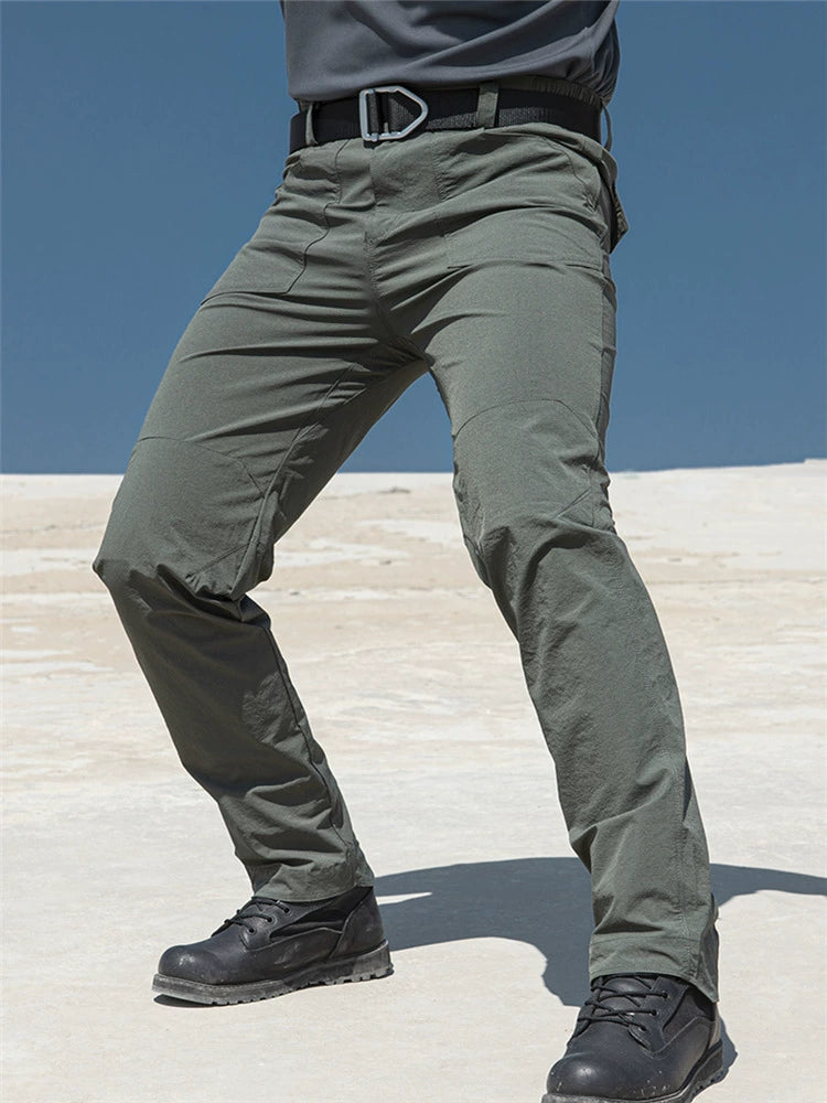 Consul Men Slim-Fit Lightweight Thin Military Fans Elastic Pants