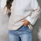 Fall 2024 New Arrival Knitting Drop Shoulder Sweater Women's Fashion Stylish Cut Out Women's Long Sleeves round Neck Pullover Top