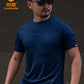 Angken Tactical Summer Quick-Drying Breathable T-shirt Men Outdoor Sports round Neck Short Sleeve Army Fan Half Sleeve Quick Drying Clothes