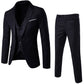 Suit MEN'S Three Piece Suit Casual Solid Color Small Suit