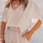 Fashion Minimalist White Loose Pullover Top Short Sleeve