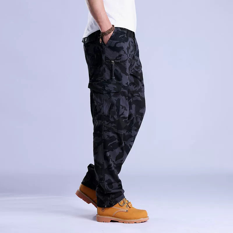 Casual Outdoor Wear-Resistant Thick Multi-Pocket Cargo Pants