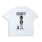 Wiz Khalifa Hip Hop Rapper Little Queer Short-Sleeved Trendy T-shirt Loose