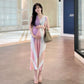 Pregnant Women Dress Summer Thin Wear Sleeveless Sling Sweet Elegance Summer Clothes Mid-Length Summer Long Dress