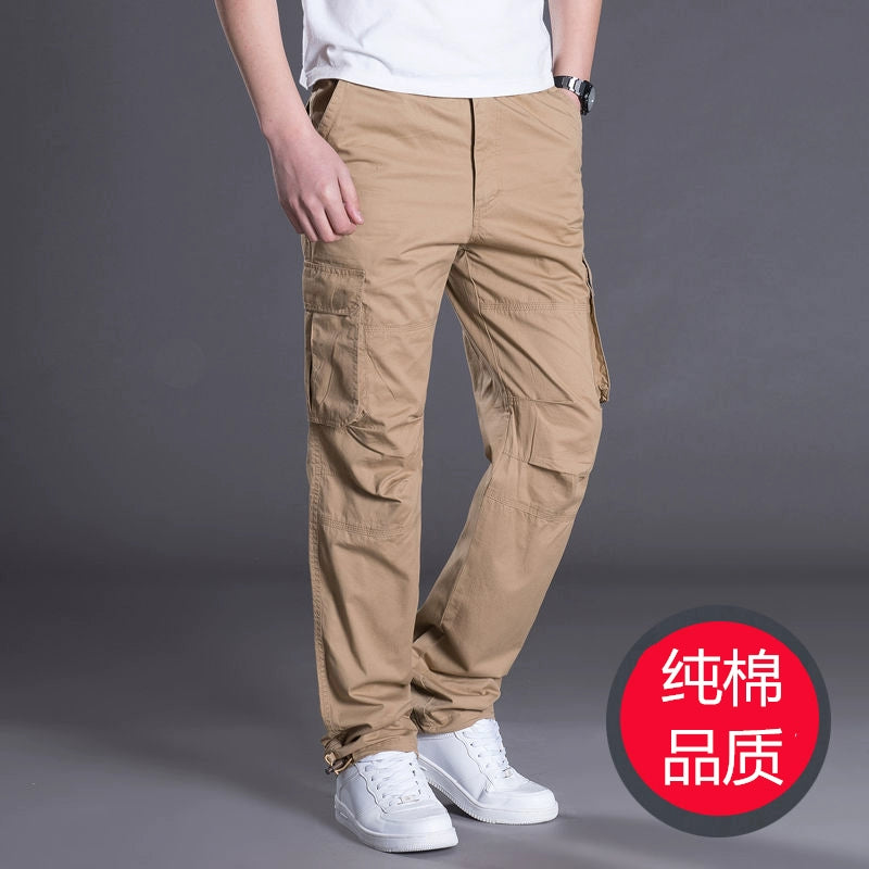 Casual Outdoor Wear-Resistant Thick Multi-Pocket Cargo Pants