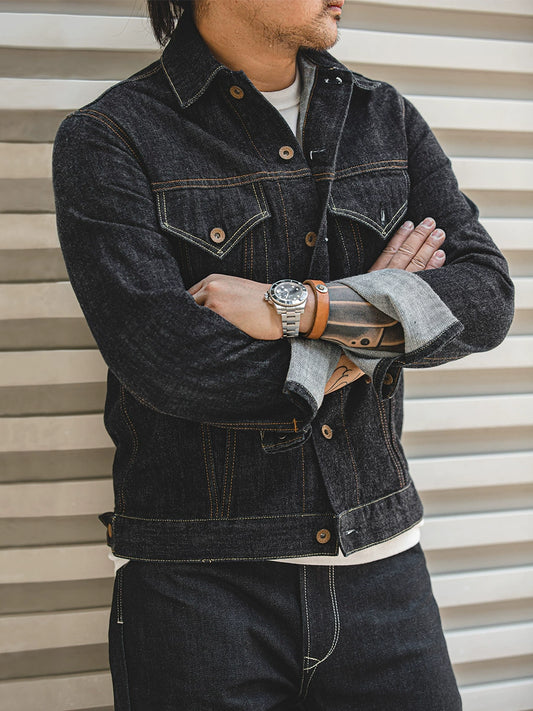 Marden Dark Three Generations Denim Silm Denim Parka