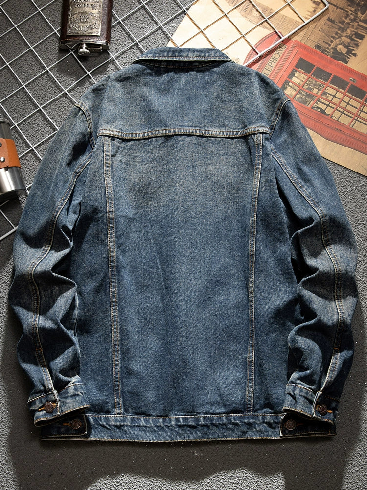 Classy American Spring Concise Versatile Denim Jacket