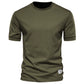 Heavy Weight Chinese Fad Army Green Fancy Short Sleeve T-Shirt