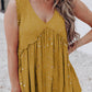 Double V-neck Fashion Pure Color Loose Sleeveless Tulle