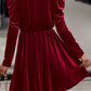 Fall and Winter Fashion Velvet Knee-Length Long Sleeves Dress