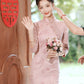 Pink Evening Gown New Chinese Style Short Women's Clothes Cheongsam