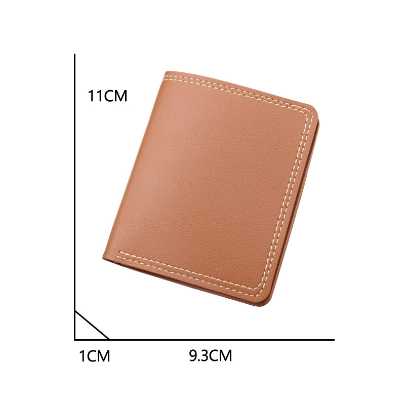 Ultra-Thin Men Simple Vertical Mini Driver's License Wallet