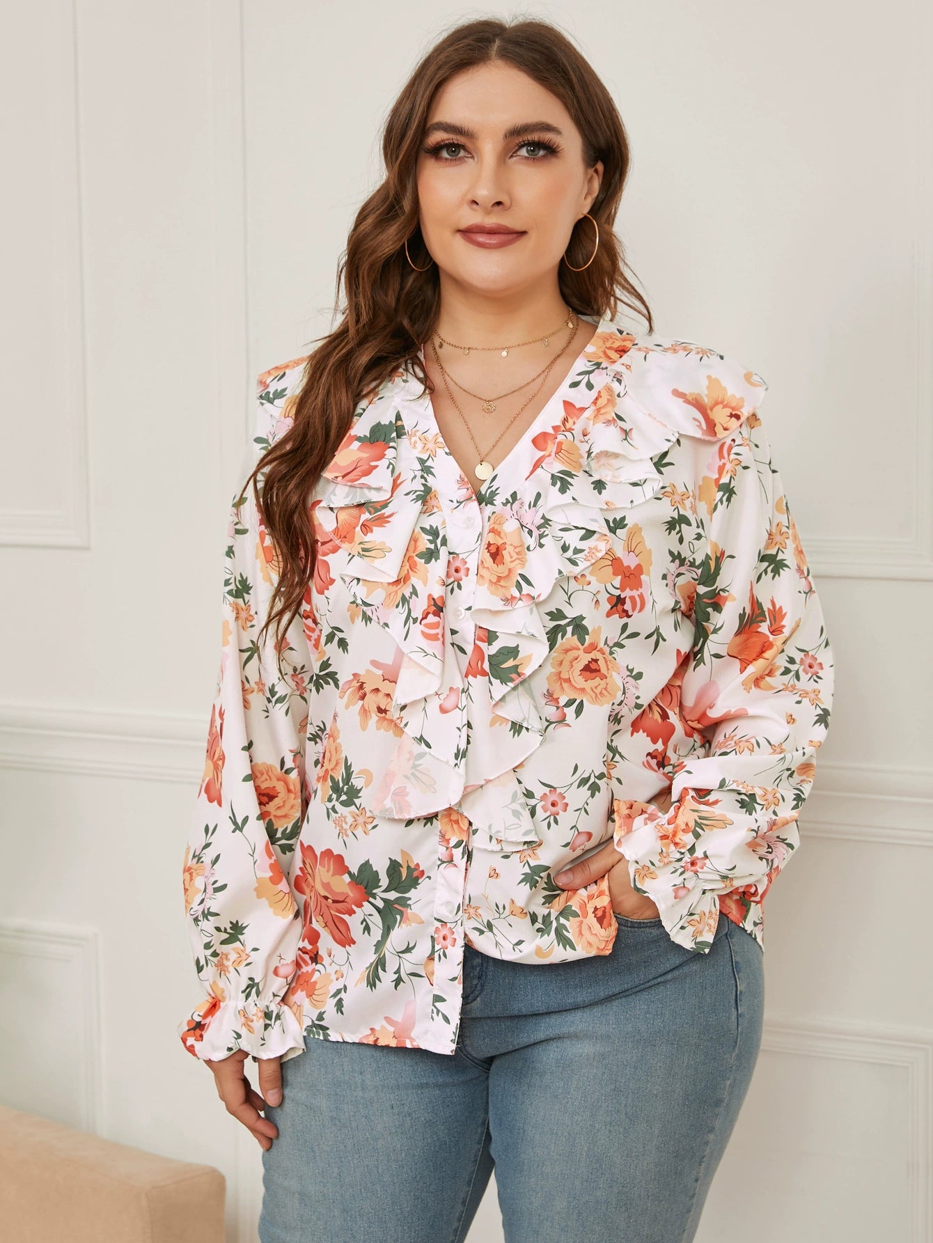 Women's Plus Size Autumn Blouse Top