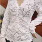 Autumn and Winter V-neck Long Sleeve Black Slim-Fit Bottoming Shirt Lace