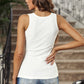 U-Neck Best Seller in Europe and America Silm Sleeveless I-Shaped Vest