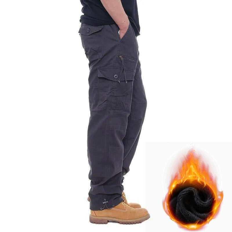 Casual Outdoor Wear-Resistant Thick Multi-Pocket Cargo Pants