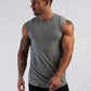 Dr. Muscle Brothers European and American Fashion New Sweatshirt Summer Men's Fitness Vest Running Tight Training Wear