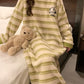 Autumn and Winter Thickened Cute Panda Flannel Pajamas