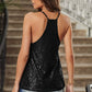 Trendy Sling Fashion All-Match V Neck Sleeveless Sequin