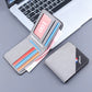 Canvas Contrast Color Men's Trendy Youth Simplicity Ultra-Thin Wallet