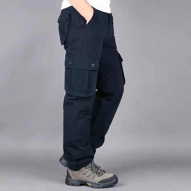 Casual Outdoor Wear-Resistant Thick Multi-Pocket Cargo Pants