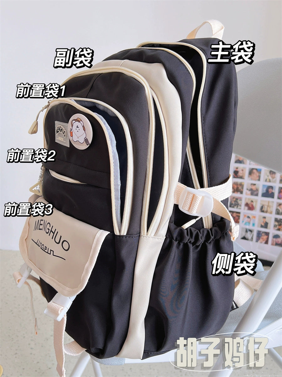 Japanese Simple All-Match Women's Korean-Style High School Backpack